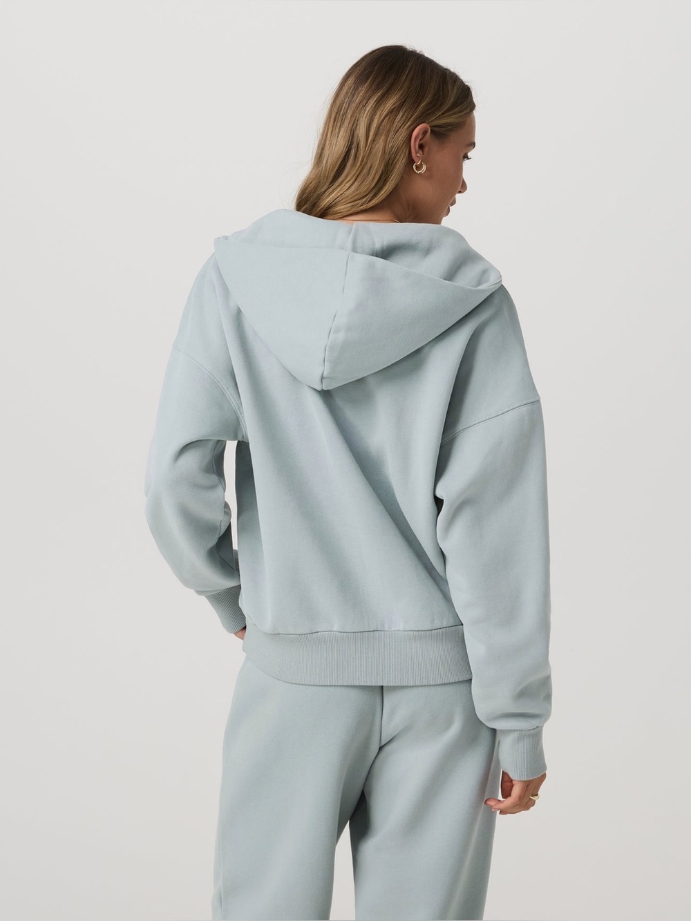Vuori Restore Relaxed Half Zip Hoodie – Blue Haze – Size Large - Picture 4 of 9